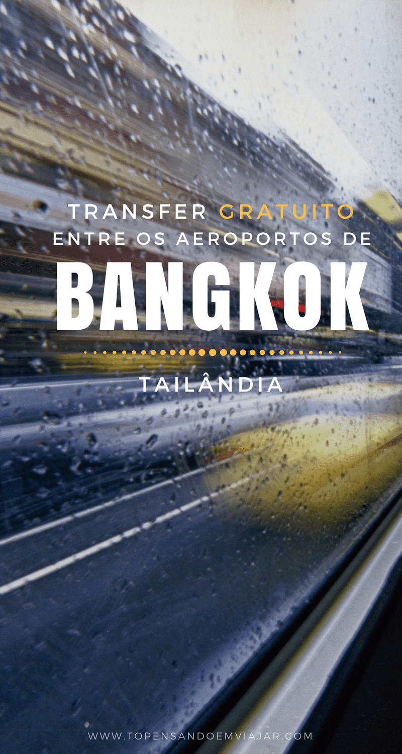 Saiba tudo sobre como funciona o transfer gratuito entre os aeroportos de Bangkok, na Tailândia, Suvarnabhumi e Don Mueang. 