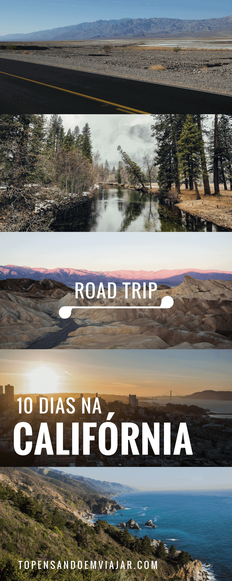 Vamos embarcar em uma viagem de carro inesquecível de 10 dias na Califórnia, um dos estados mais lindos dos Estados Unidos, passando por parques nacionais incríveis como o Death Valley e o Yosemite, São Franciso e dirigindo pela famosa Highway 1, uma das estradas mais lindas do país!