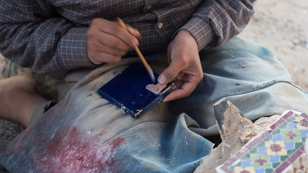 Mosaicos em Fès, no Marrocos