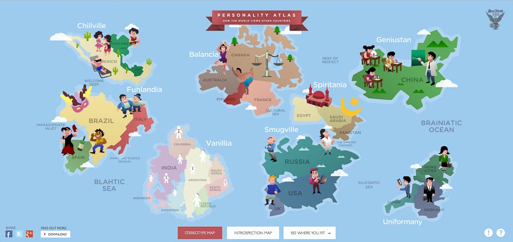 STEREOTYPE MAP mapa diferente
