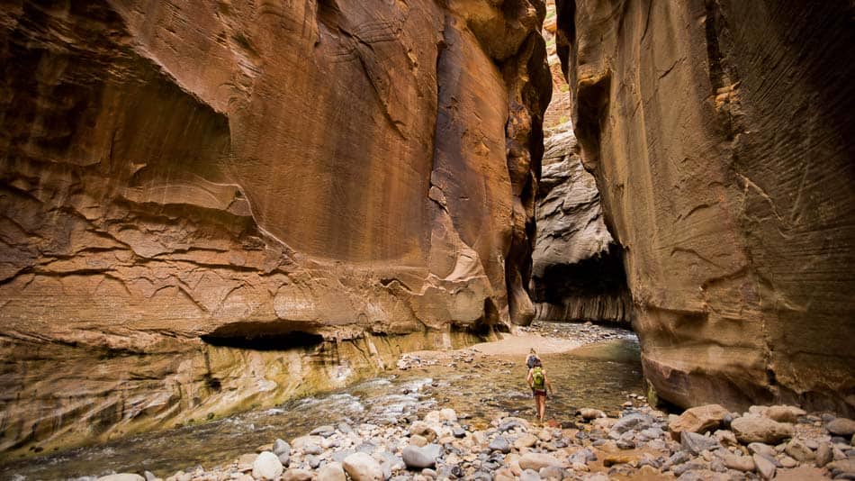 The Narrows, uma das melhores trilhas no Zion NP