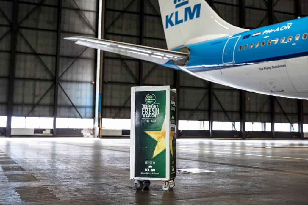 KLM vai servir chopp