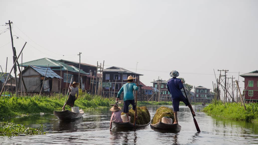 Lago Inle em Myanmar