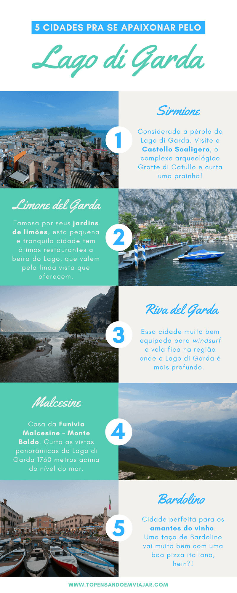 TOP 5 cidades no Lago di Garda. Conheça o maior lago alpino da Itália e suas charmosas vilas.