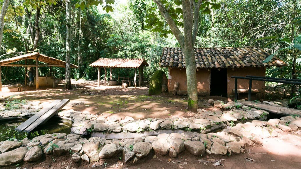 Quilombo, no Memorial do Cerrado em Goiânia