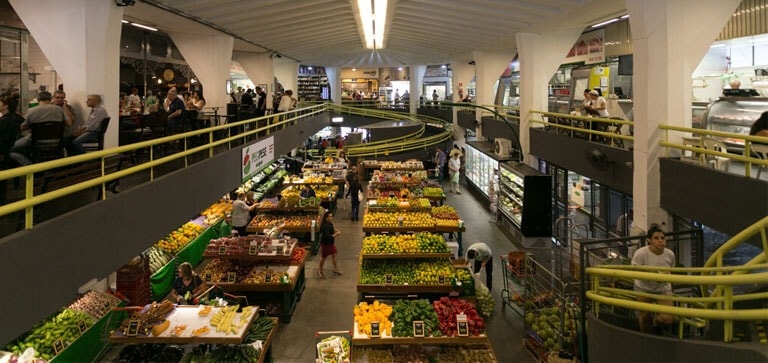 Mercado de Pinheiros em São Paulo
