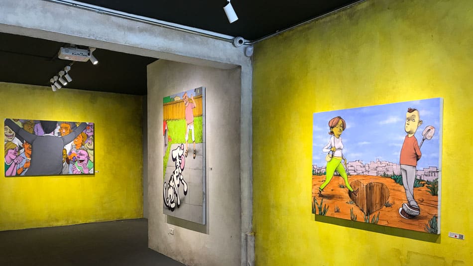 A7ma: galeria de arte perto do Beco do Batman