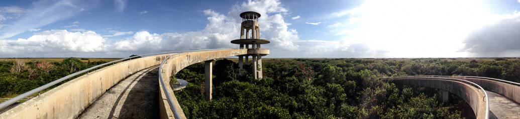 Voando pelo Everglades em um airboat