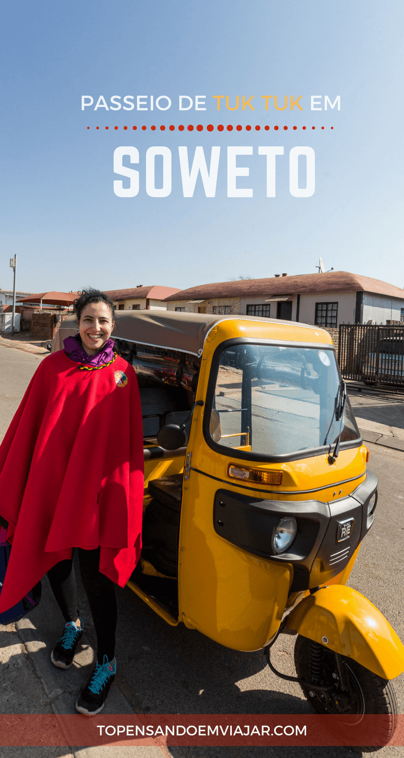 Passeio de tuk tuk em Soweto