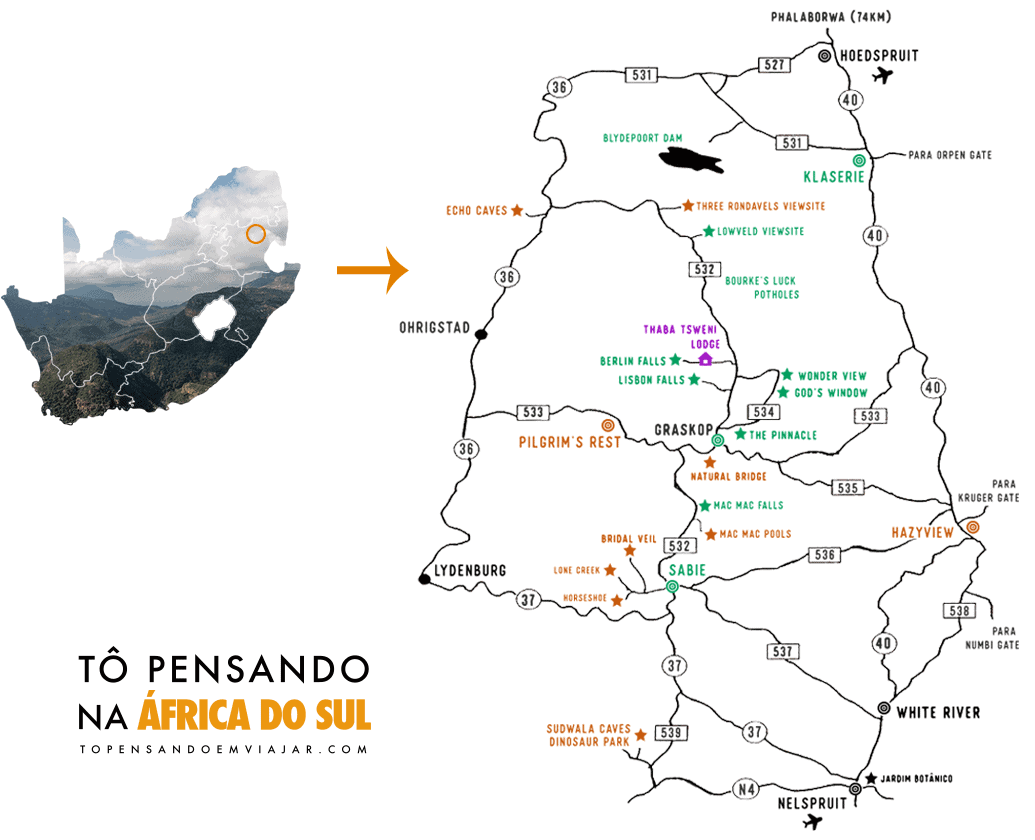 Onde se hospedar na Rota Panorâmica, na África do Sul