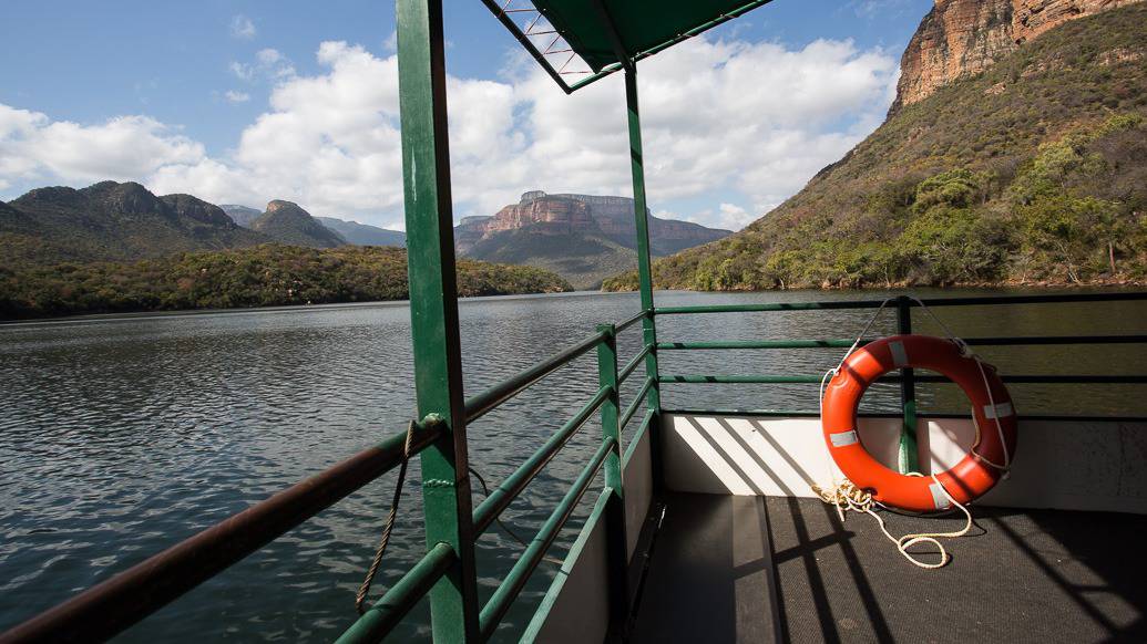 Passeio de barco no Blyde River Canyon, na África do Sul