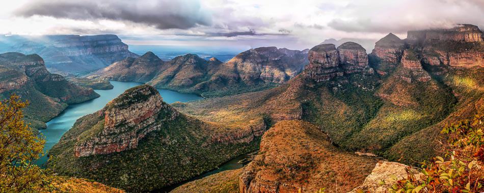 Mirante Three Rondavels, na Rota Panorâmica do Blyde River Canyon