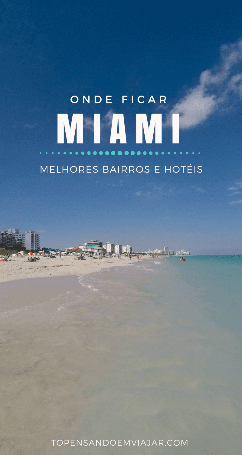 Miami é uma cidade super plural e atrai viajantes de todos os tipos em busca de boas oportunidades de compras, badalação e praias de areia branca. Independente do seu estilo, a escolha de um bom hotel, bem localizado e avaliado, pode fazer muita diferença na sua viagem. E estamos aqui pra te ajudar! Neste guia você vai encontrar todas as dicas de onde ficar em Miami. Confira quais são as melhores regiões e hotéis para se hospedar na cidade. Aproveite!