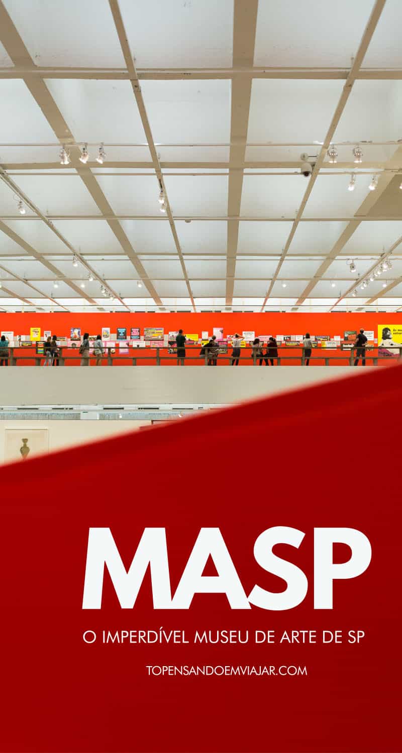 O MASP, ou Museu de Arte de São Paulo é um dos mais importantes museus do mundo. Além de seu acervo, com mais de 10 mil obras, o próprio edifício do MASP, projetado por Lina Bo Bardi, é uma obra de arte, Isso faz da visita ao MASP um programa obrigatório em SP!