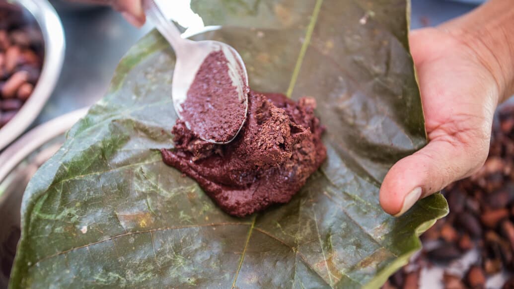 Processo de produção da barra de chocolate da Ilha do Combu