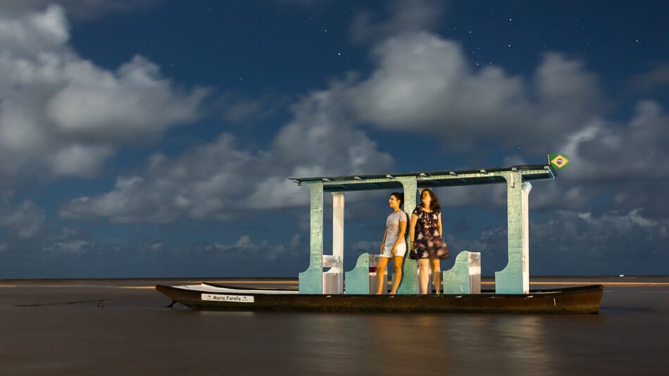 Noite estralada no litoral norte de Alagoas