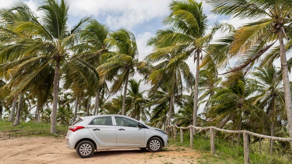 Viagem de carro pelo litoral norte de Alagoas