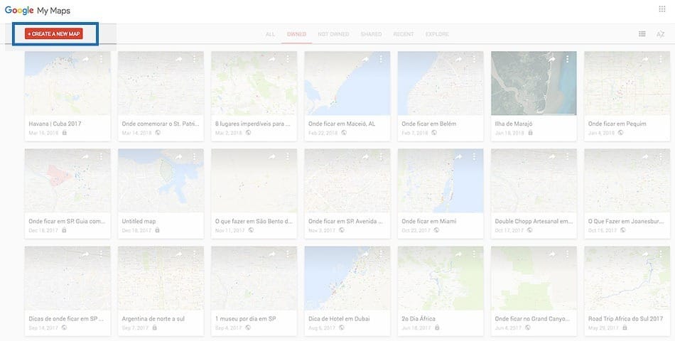 Como usar o Google My Maps para fazer um roteiro de viagem