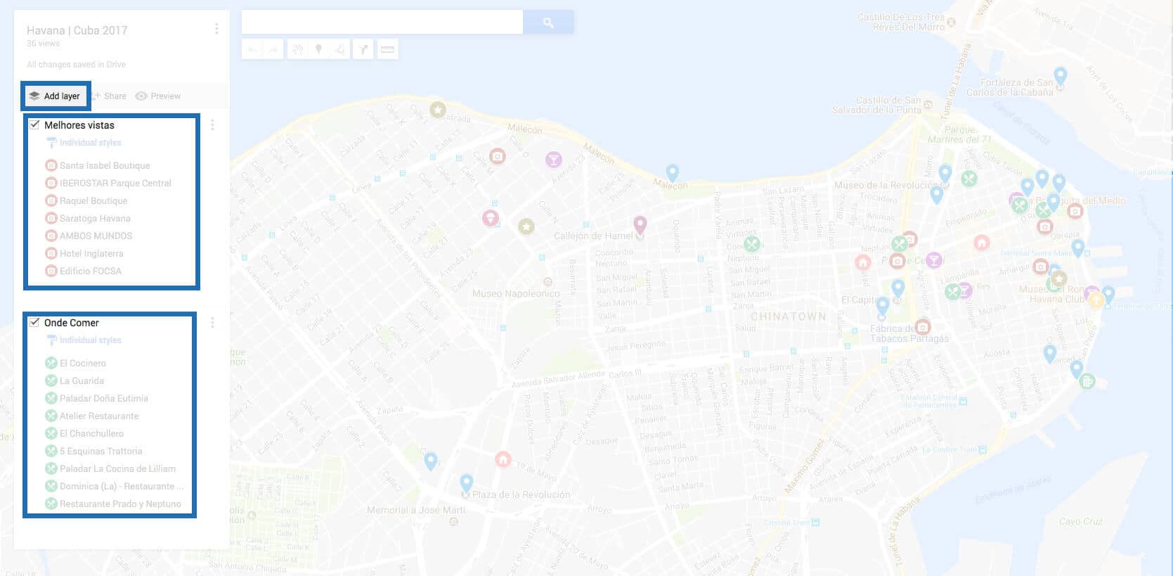 Como usar o Google My Maps para fazer um roteiro de viagem