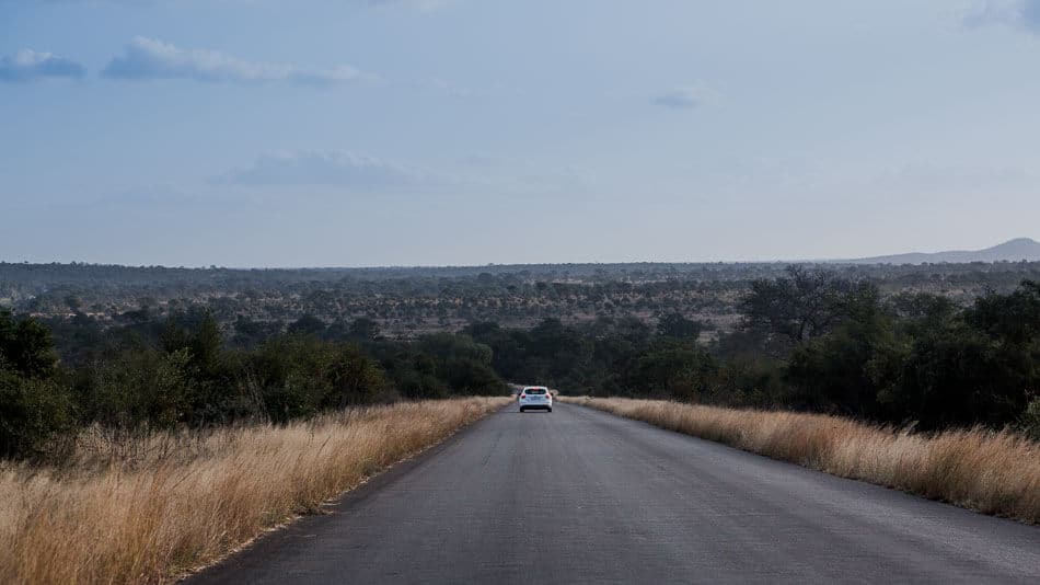 Estrada no Kruger Park