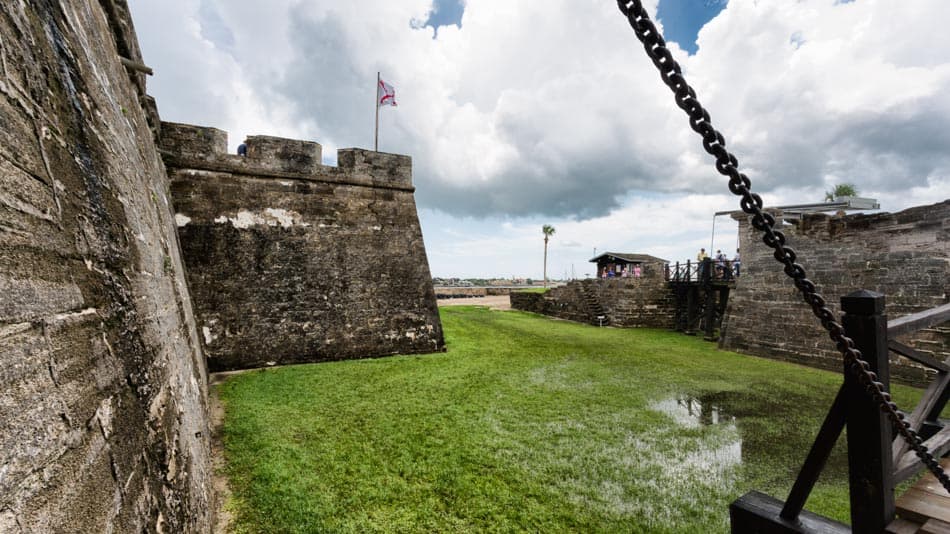 Castillo de San Marcos, o forte de St. Augustine, Flórida