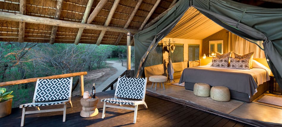Tanda Tula Bushcamp, na reserva Timbavati, no Kruger, África do Sul