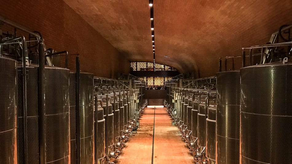 Produção de vinhos na vinícola Antinori nel Chianti Classico
