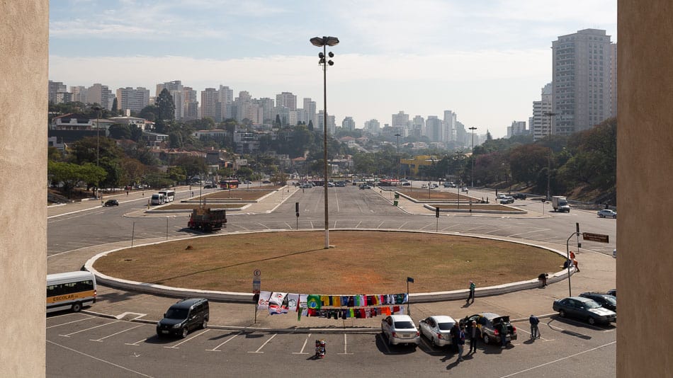 Vista do Museu do Futebol para o bairro do Pacaembu