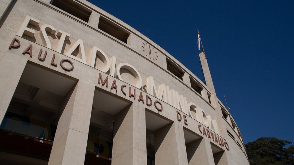 Fachada do Estádio do Pacaembu