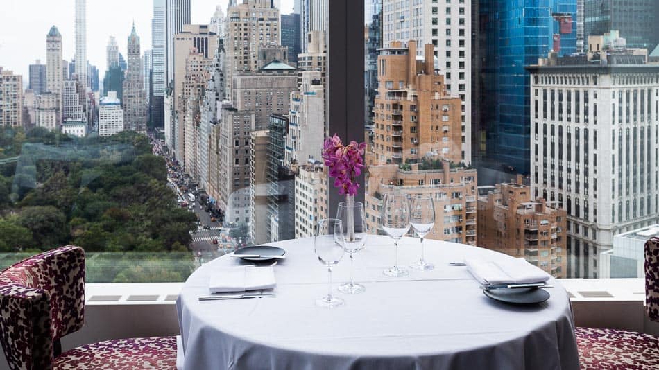 Brunch em NY no Restaurante Asiate do Hotel Mandarin Oriental