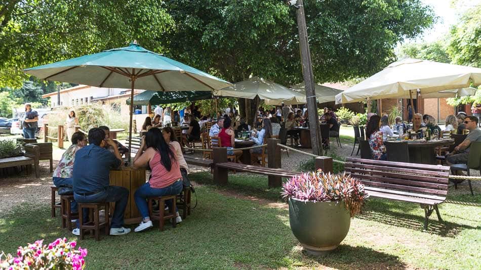 Ambiente externo da Beraldo di Cale, parte da Rota da Uva, circuito turístico em Jundiaí, SP