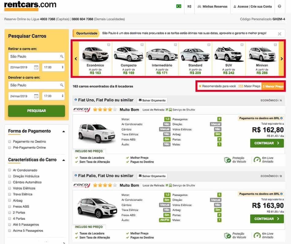 Aluguel de carro em SP: dicas para economizar