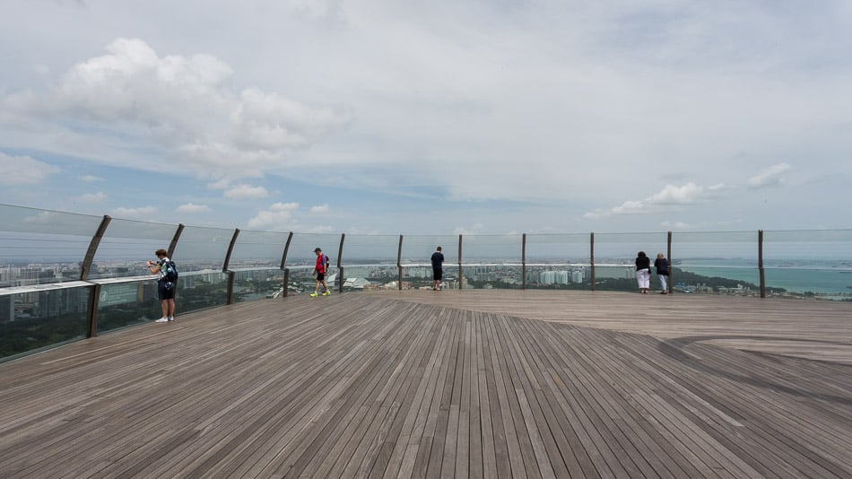 Sands Skypark: o deck de observação do hotel Marina Bay Sands