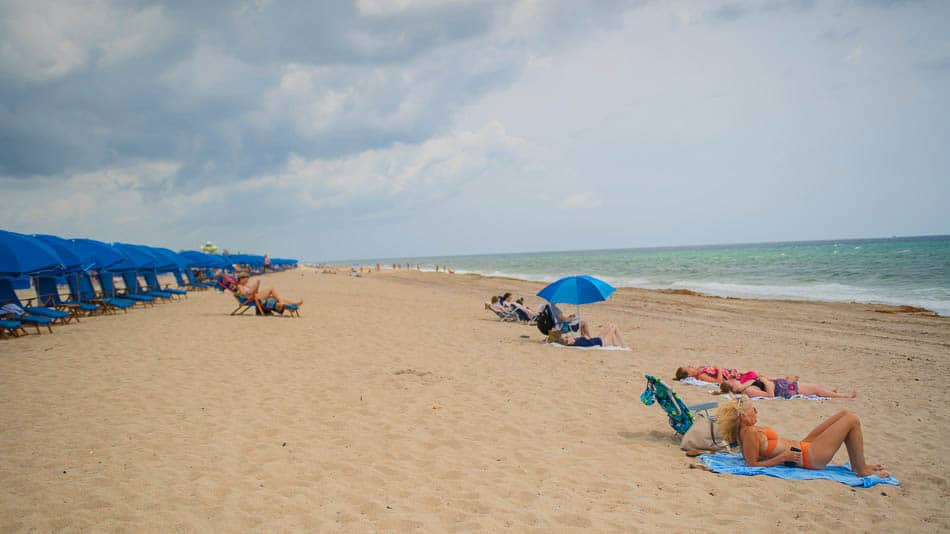 Dia de praia em Delray Beach