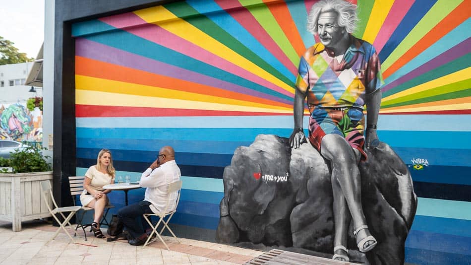 Mural Einstein do Kobra em West Palm Beach