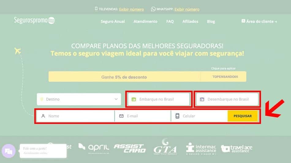 Como contratar seguro viagem online