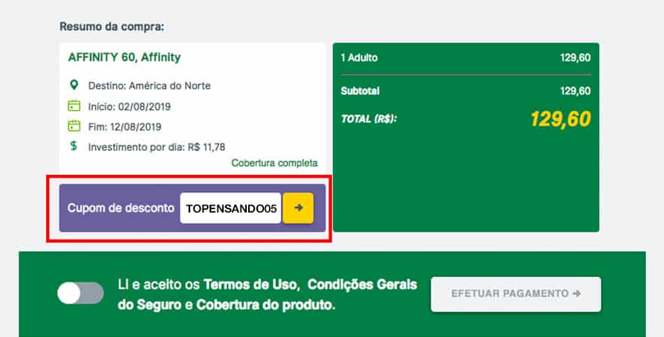 Como usar o cupom de descontos da Seguros Promo