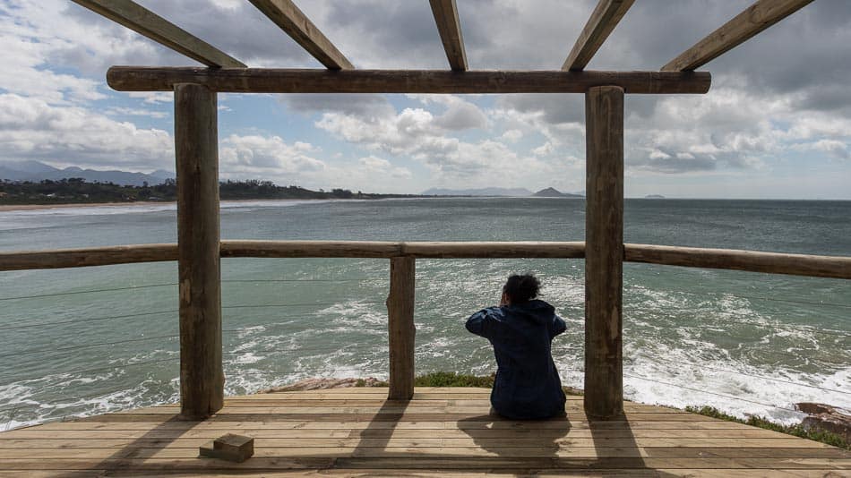 Mirante para avistamentos de baleias em Santa Catarina