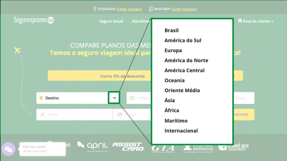 Como contratar seguro viagem online