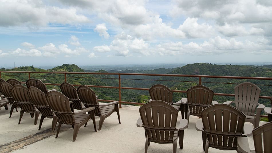 Vista da sede do Toroverde Adventure Park, em Porto Rico