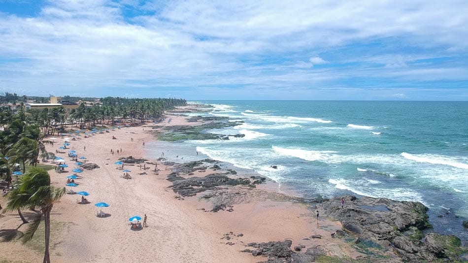 Praia de Itapuã, em Salvador, Bahia