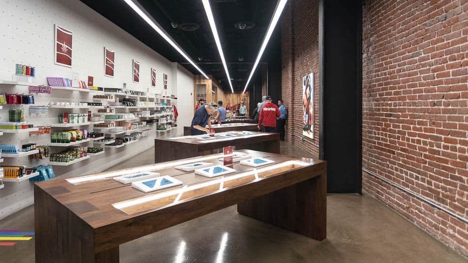 Interior da MedMen, a Apple Store da maconha na Califórnia