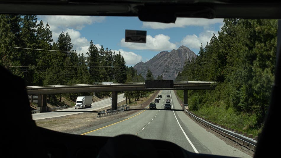 Estrada até o Mt. Shasta, na Califórnia