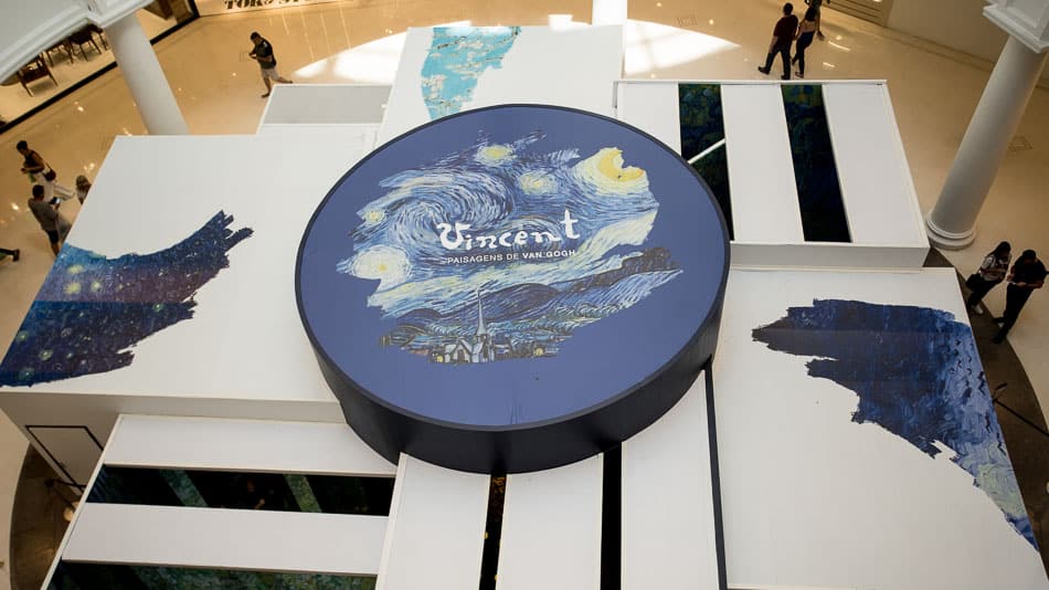Exposição imersiva Van Gogh no Shopping Higienópolis em SP