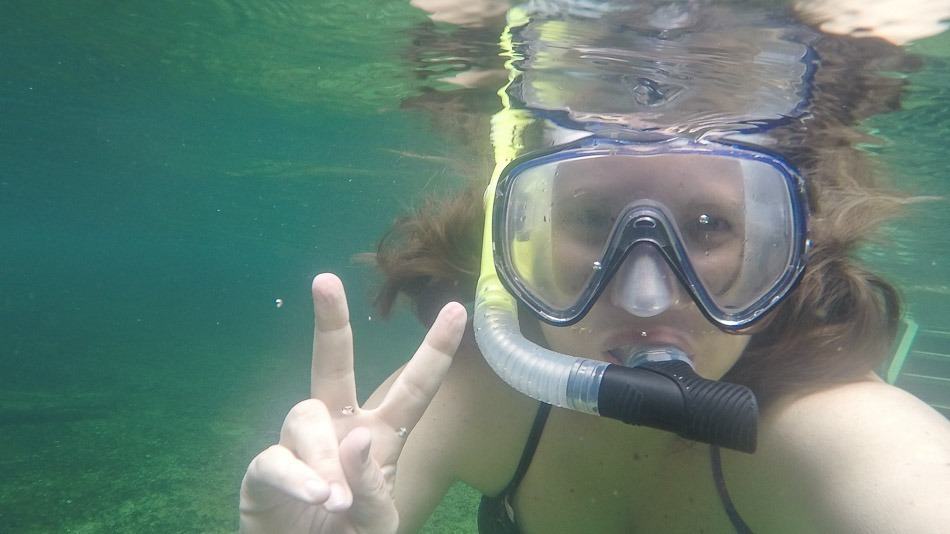 Snorkel no Blue Spring Park, wm West Volusia, Flórida