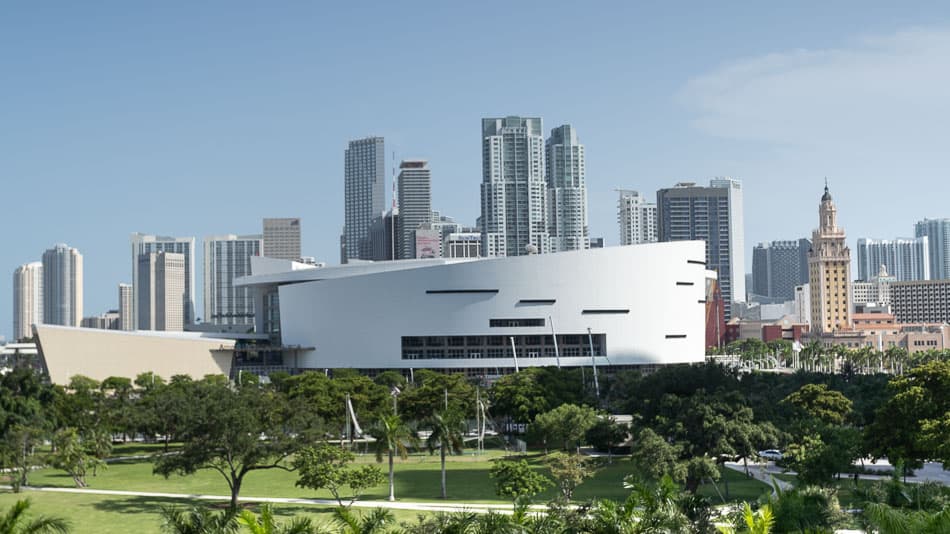 Vista do último andar do Frost Museum em Miami