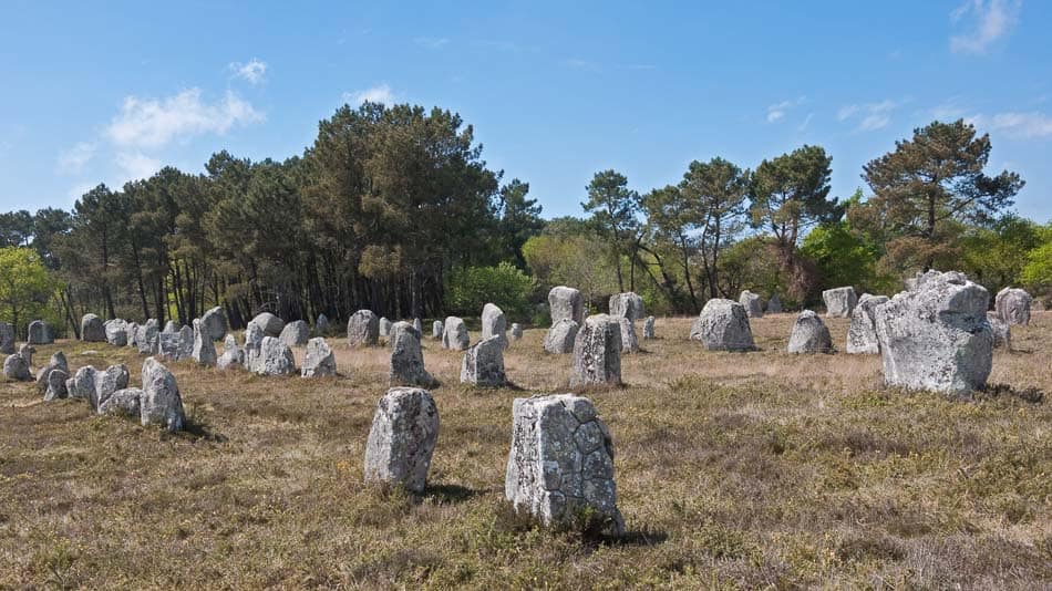 As pedras de Carnac na França