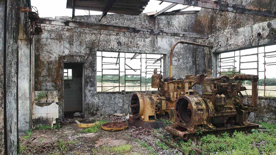 Interior da Casa de Máquinas na Base Aérea do Amapá