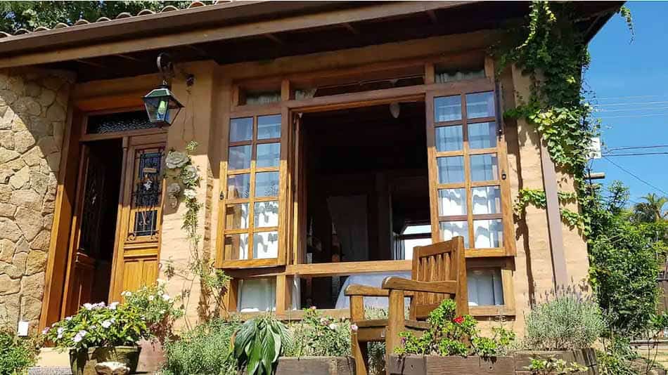 Airbnb perto de SP: Chalé Rústico de 1 quarto