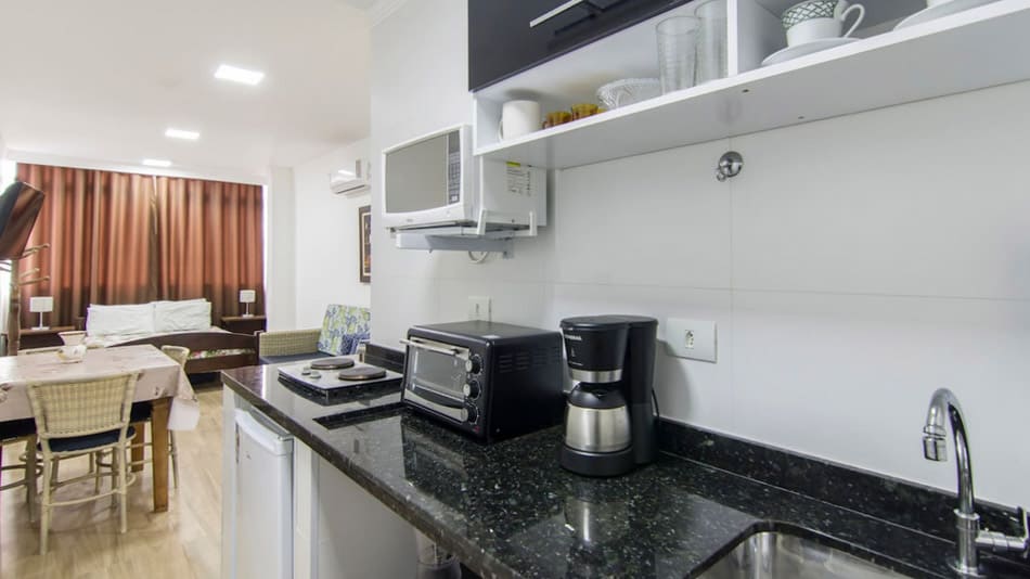 Airbnb no Guarujá: flat em Pitangueiras